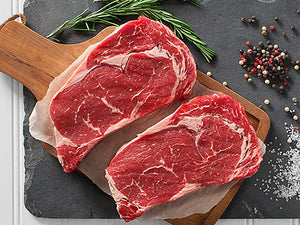 Grass Fed & Finished, Dry Aged 10-14 oz Ribeye Steak